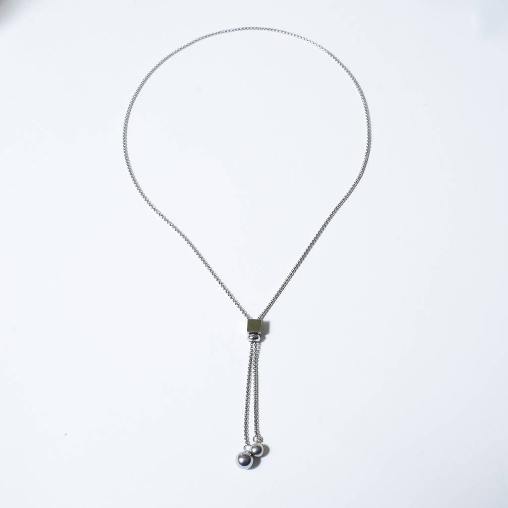 Satin Silver Tassel Chain : NS12478