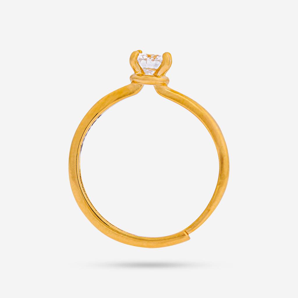 White Gold - Plated Office Wear Silver Finger Ring - 448449 : 448449