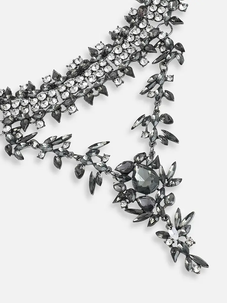 Melantha- Party Designer Stone Statement Necklace For Women : SOHNCK4305