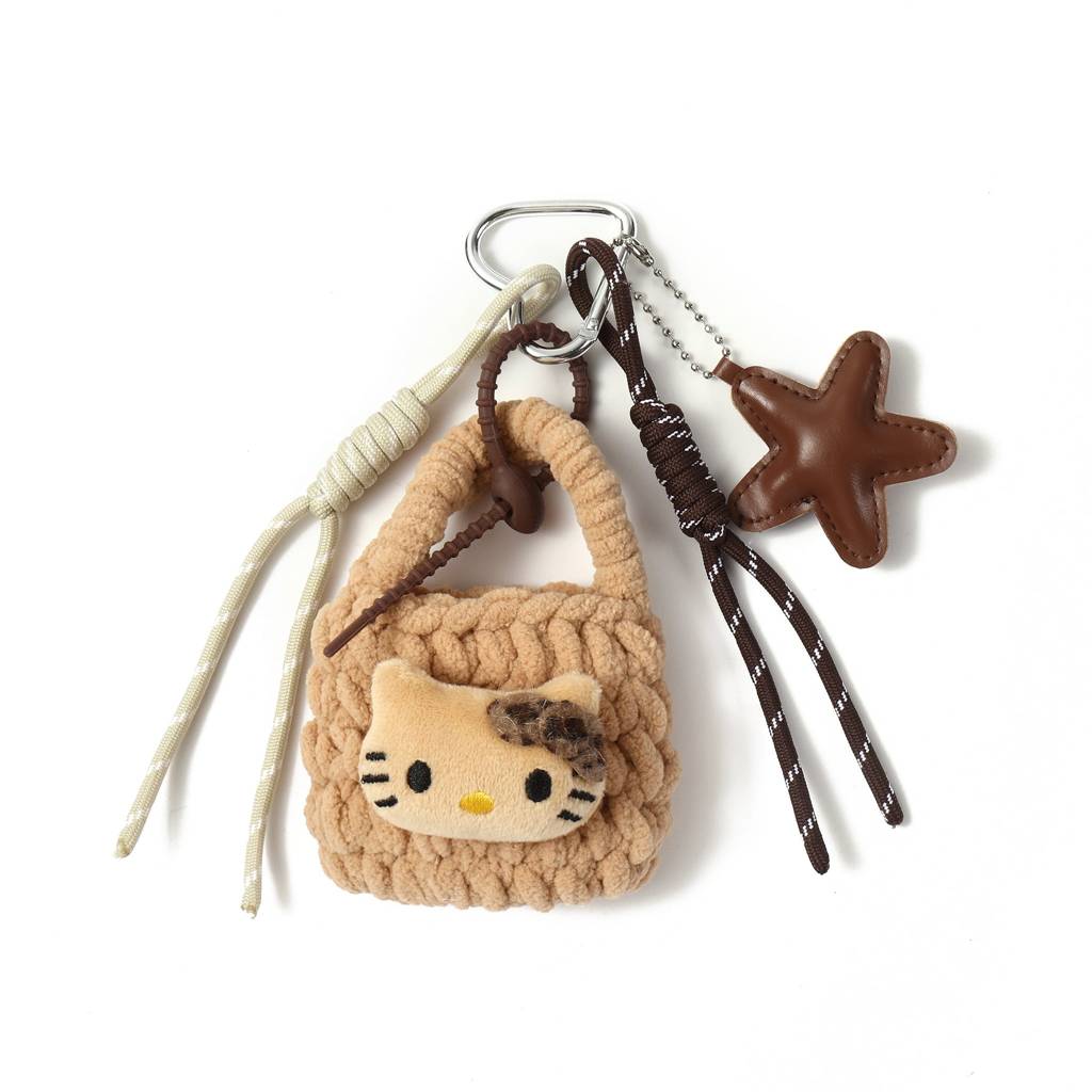 Hello Kitty Crochet Bag Charm : C-BG-0033-BR