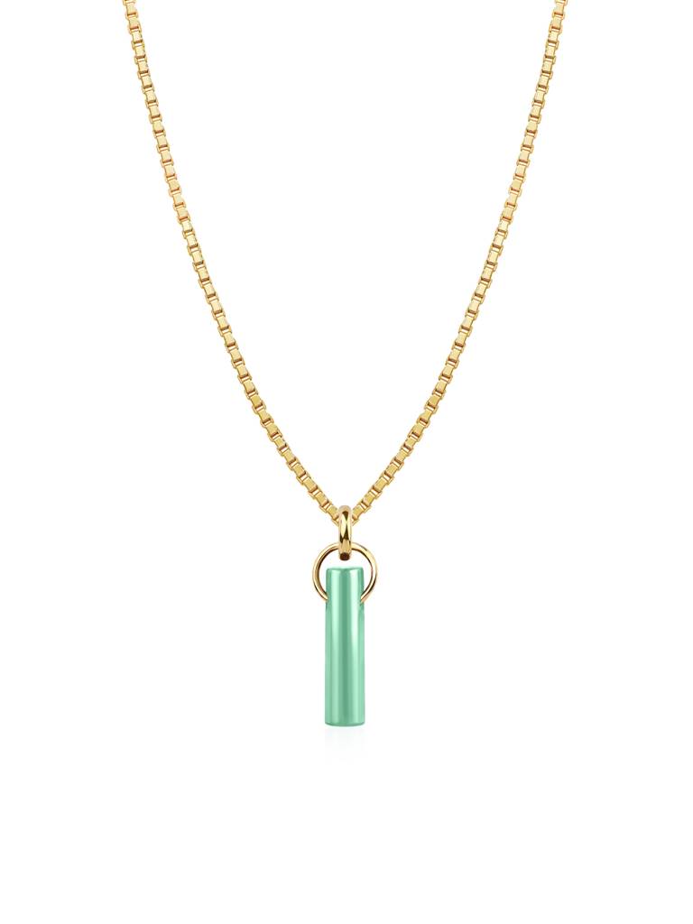 Eva Birthstone Necklace (May) : AEBSNC105