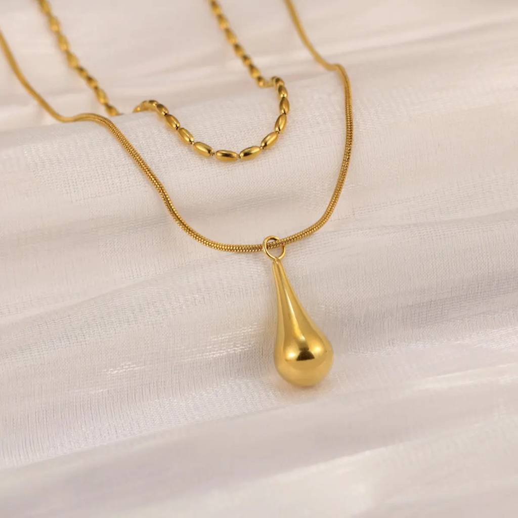 Falling For You Layered Necklace : NS14465-G