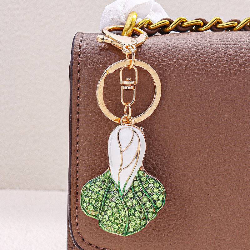 Cabbage Charm For Bag And Purse : C-BG-0049-G-WH