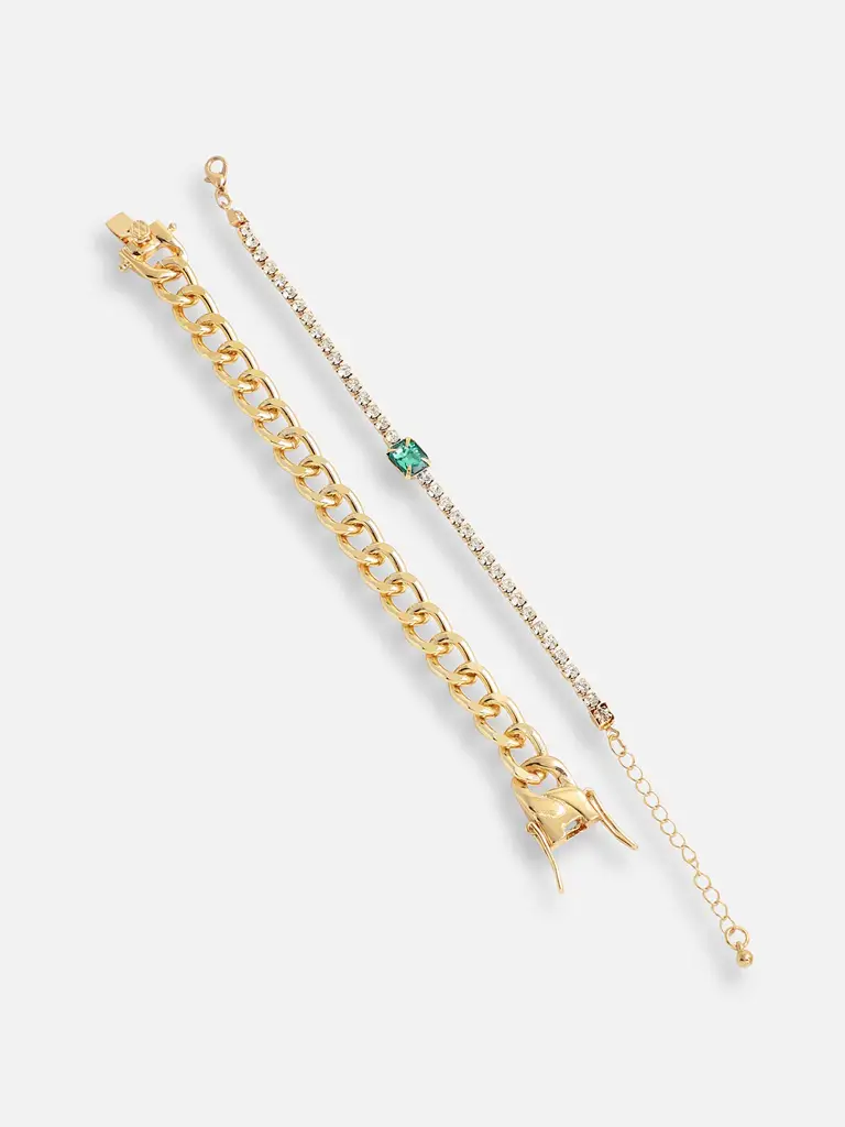 Rosie-Gold Plated Designer Casual Bracelet For Women : SOHBRC4757