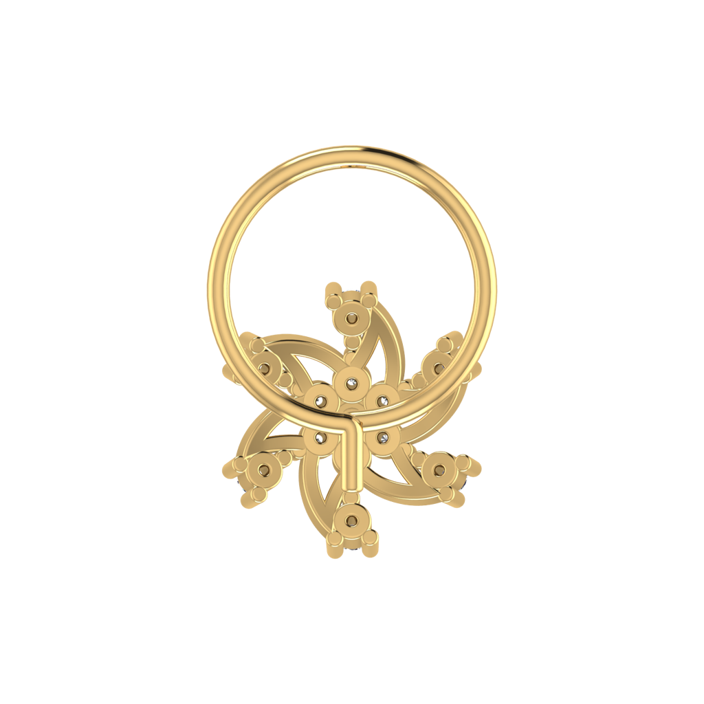 Avsar 9K Bis Hallmarked | Nosepin For Women/Girls |  Avno208 : AVNO208YC