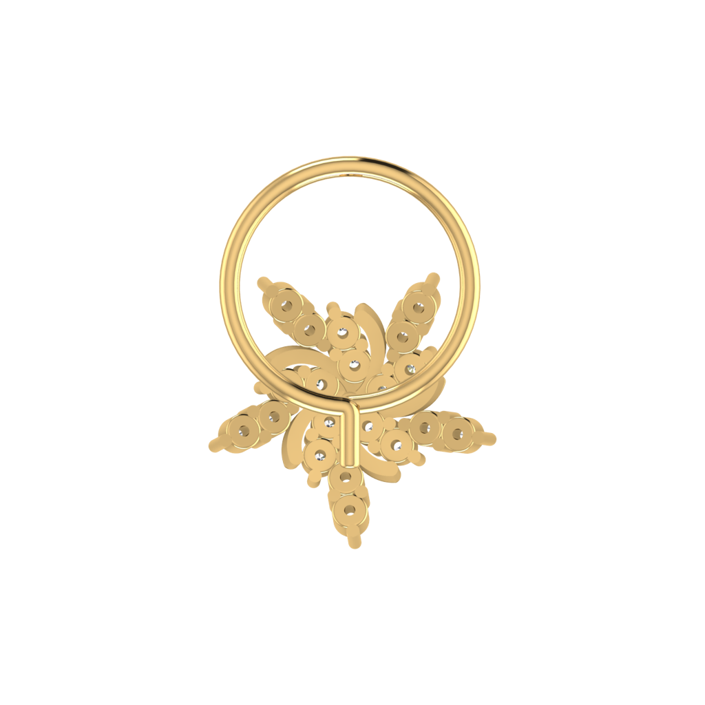 Avsar 9K Bis Hallmarked | Nosepin For Women/Girls |  Avno138 : AVNO138YC