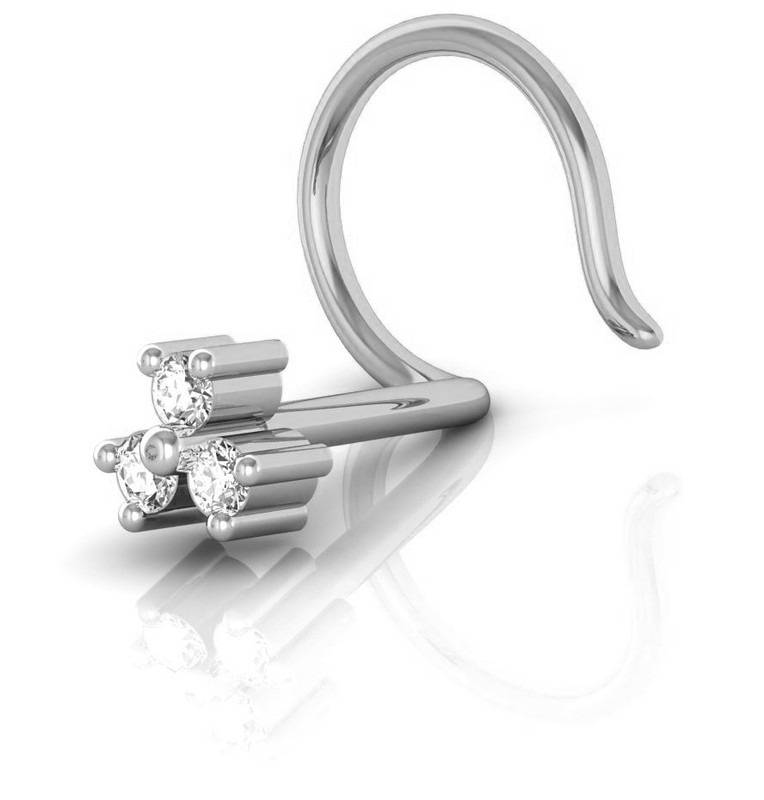 Avsar 9K Bis Hallmarked | Nosepin For Women/Girls |  Avno005 : AVNO005WC