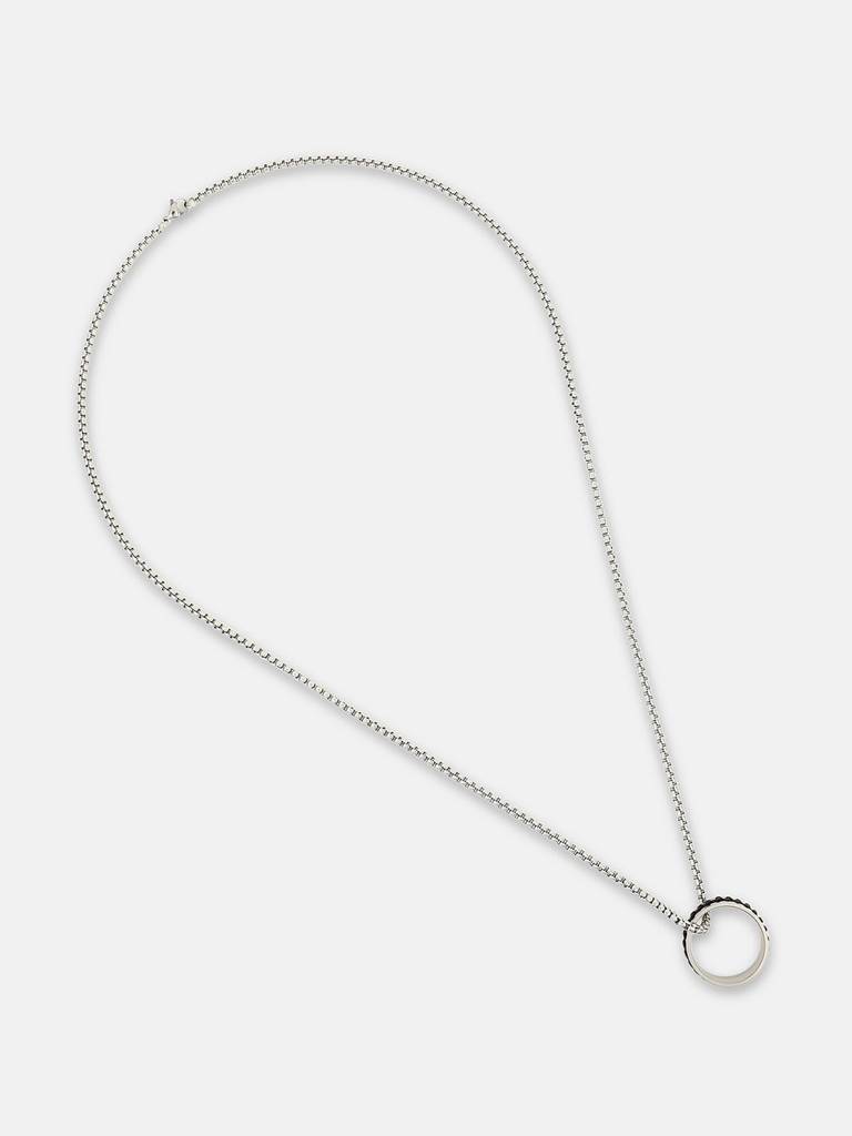 Men'S The Link-Halo Pendant Necklace - Metallic Silver : FAPD1166