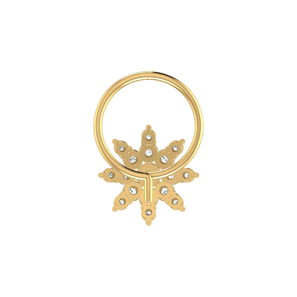 Avsar 9K Bis Hallmarked | Nosepin For Women/Girls |  Avno080 : AVNO080YC