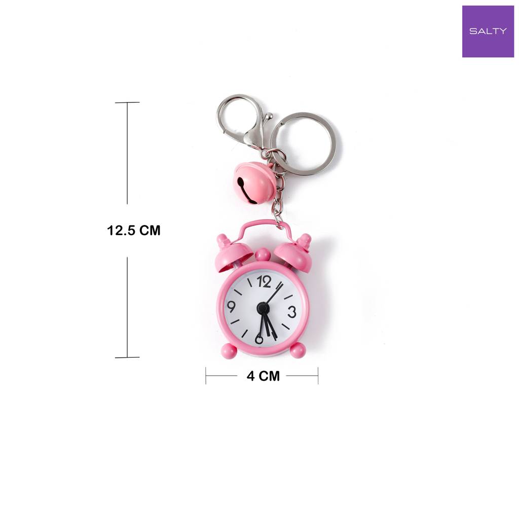 Mini Alarm Clock Bag Charm : C-BG-0097-PK