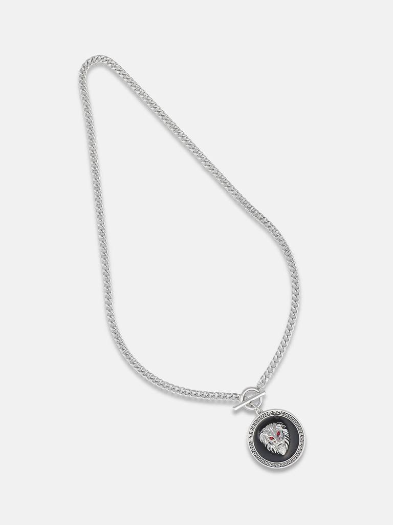 Men'S Lion Pendant Necklace - Silver : FAPD1094