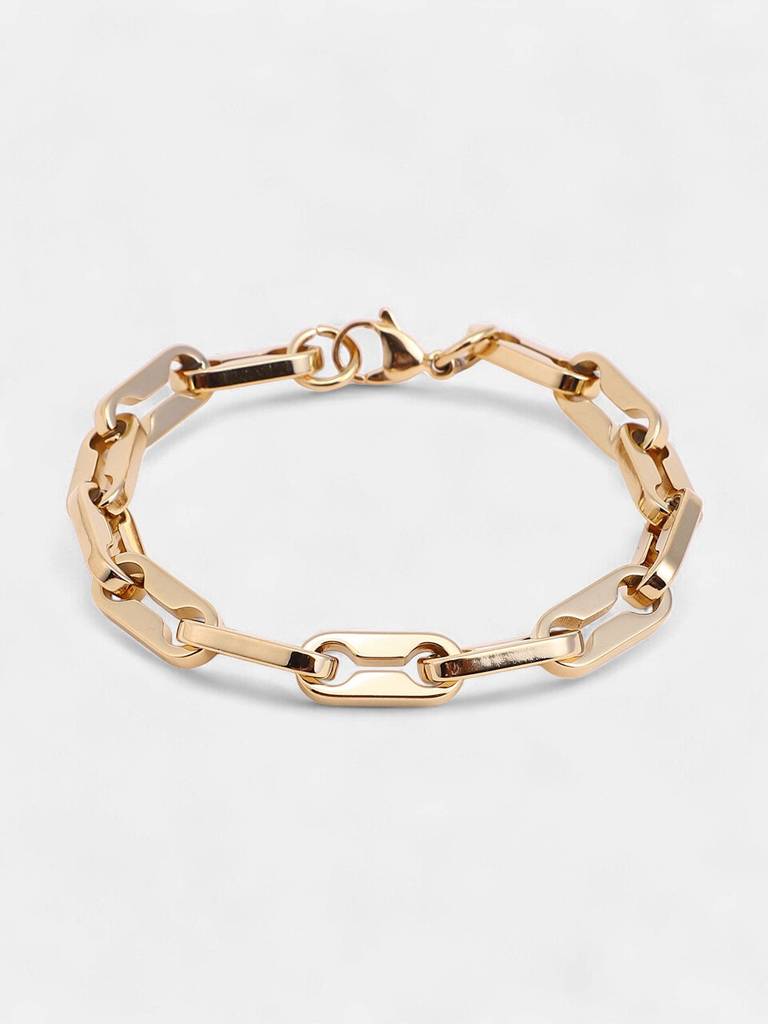 Men'S The Mechanical-Link Chain Bracelet - California Gold : SOHIBR6439