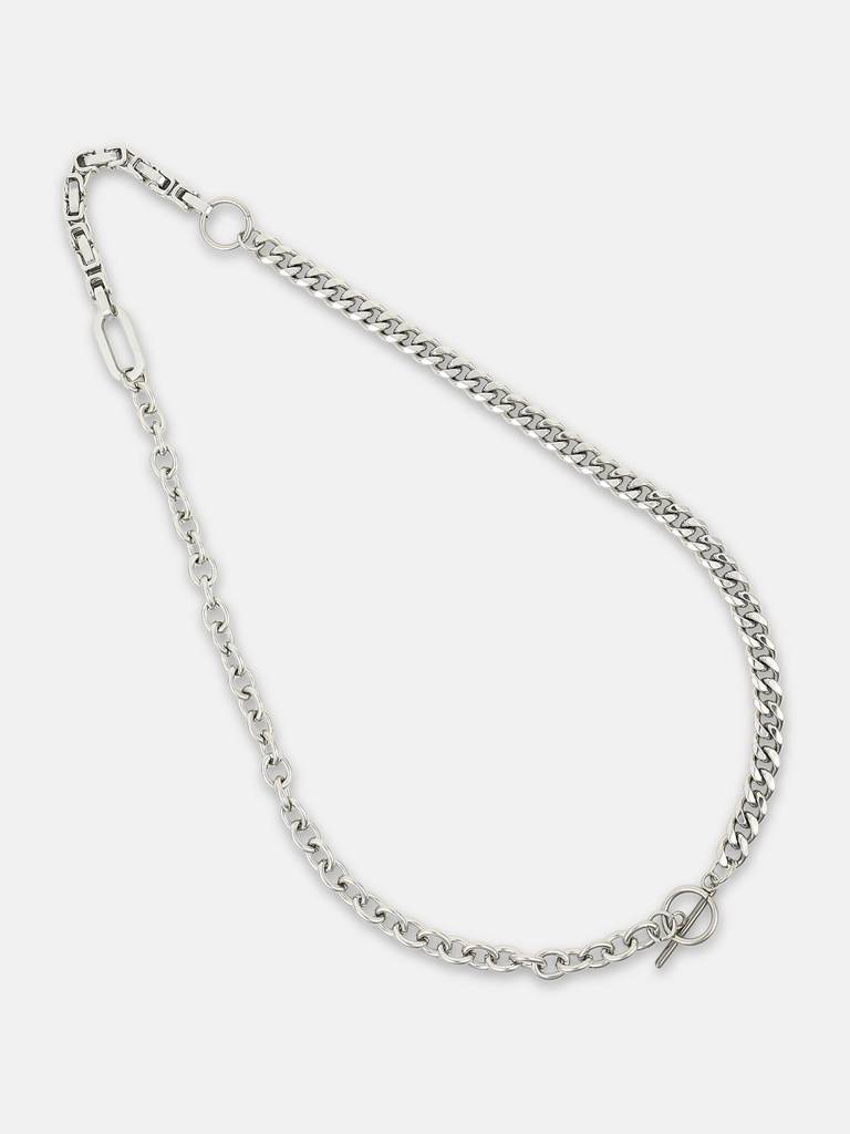 Men'S The Mechanical Chain Necklace - Metallic Silver : FANC1208