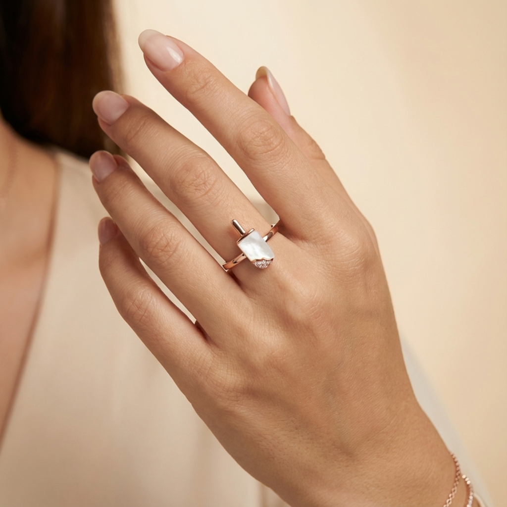 Candy Rose Gold 925 Silver Ring : LRG-110001