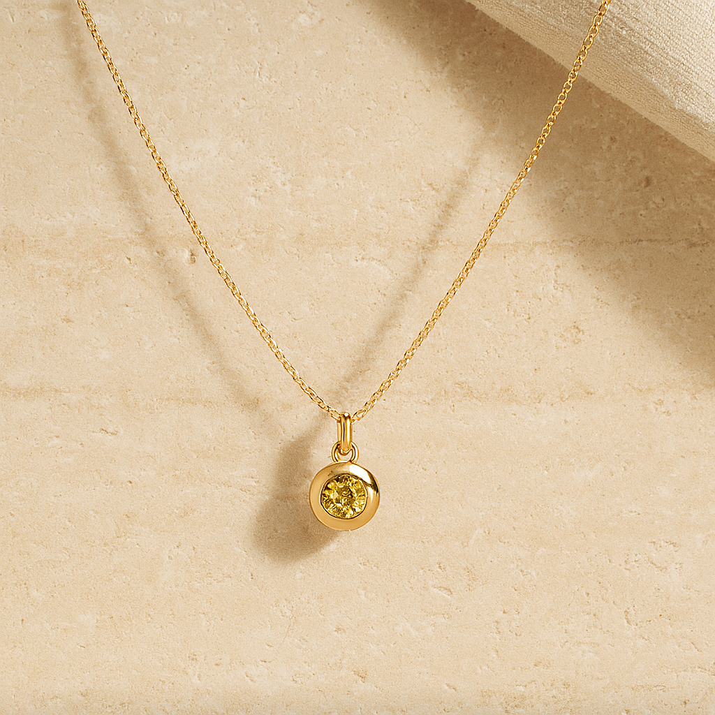 November Birthstone Necklace : NEC_NOVEMBI_S_2949