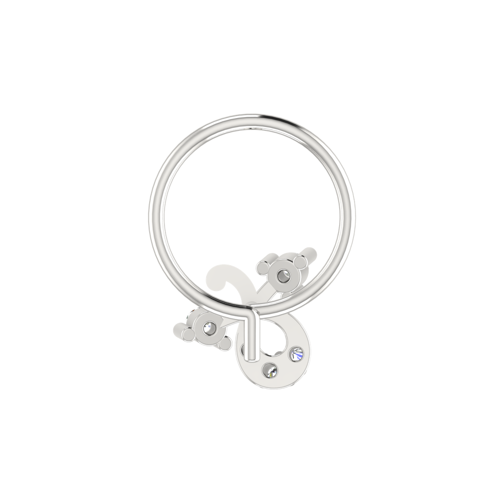 Avsar 9K Bis Hallmarked | Nosepin For Women/Girls |  Avno299 : AVNO299WC