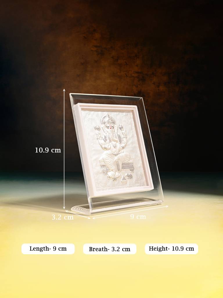 Pure 999 Pure Silver Lord Ganesh Frame : EFGFT381