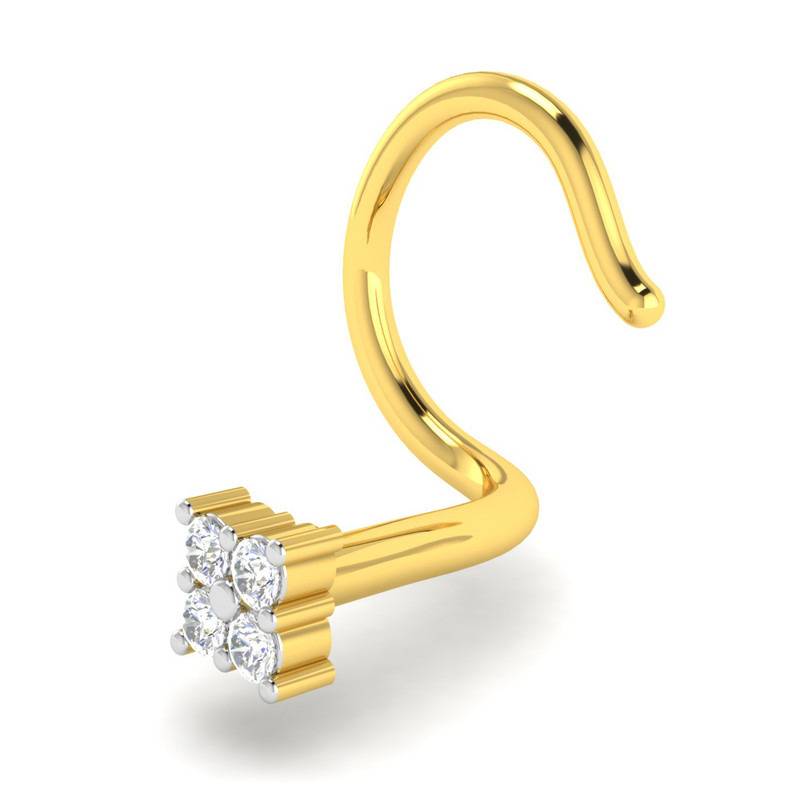 Avsar 9K Bis Hallmarked | Nosepin For Women/Girls |  Avno026 : AVNO026YC