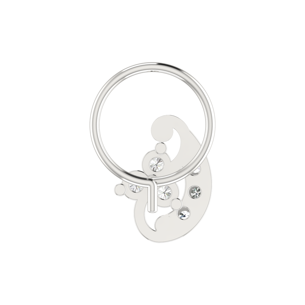 Avsar 9K Bis Hallmarked | Nosepin For Women/Girls |  Avno269 : AVNO269WC