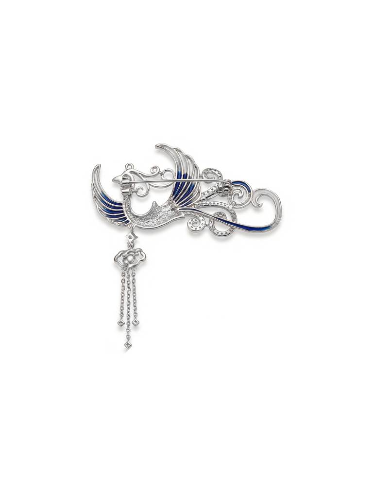 Blue Bird Pearl Brooch : DBR26