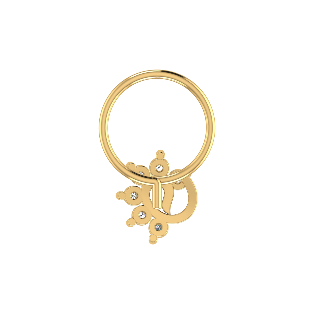 Avsar 9K Bis Hallmarked | Nosepin For Women/Girls |  Avno223 : AVNO223YC