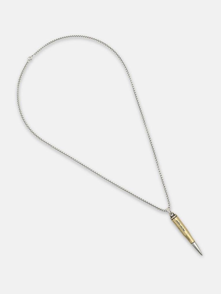 Men'S The Bullet Pendant Necklace - Metallic Silver : FAPD1153