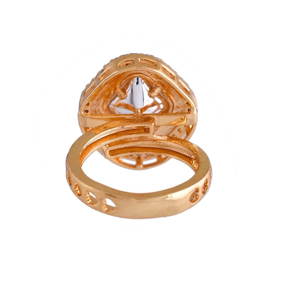 Kundan Elegance Royal Radiance Emerald Ring : 8905124540123