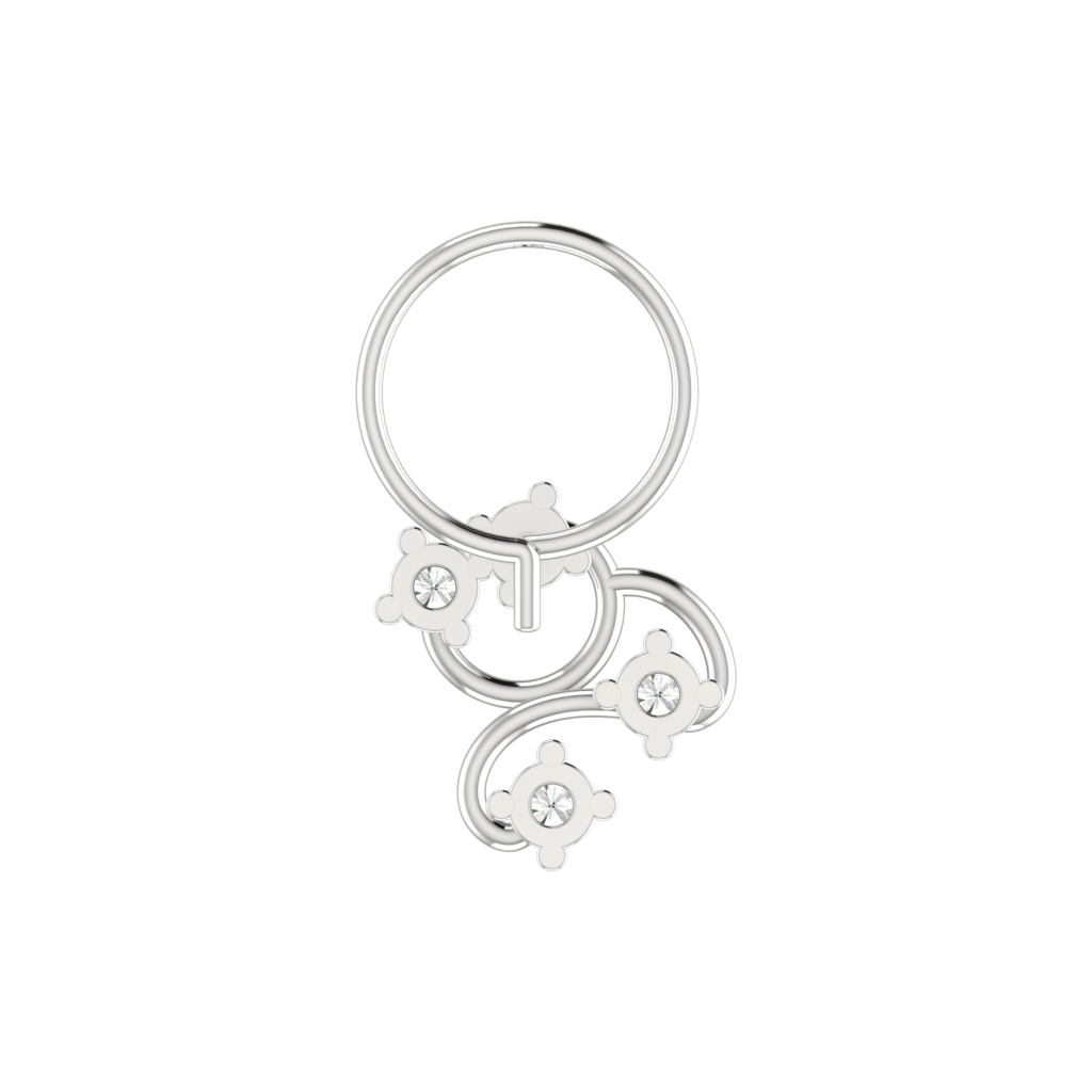 Avsar 9K Bis Hallmarked | Nosepin For Women/Girls |  Avno054 : AVNO054WC