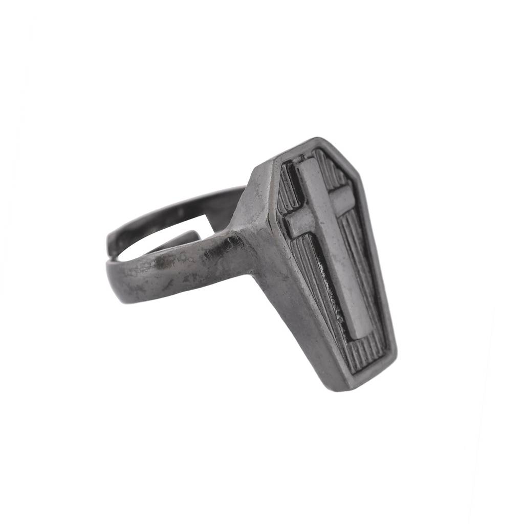 Eclipse Cross Black Adjustable Men’S Ring : 8905124565799