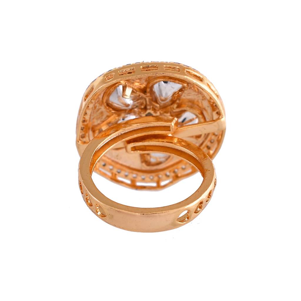 Kundan Elegance Marquess Ring : 8905124540246