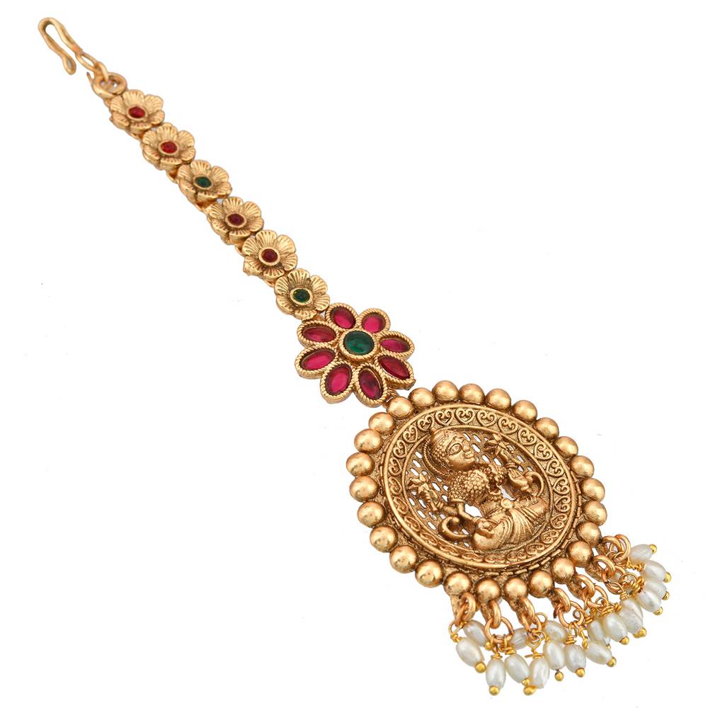 Gold Opulence Bhavani Temple Maang Tika : 8905124543216