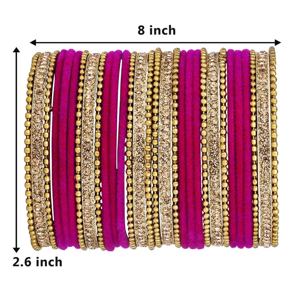 Chuda Bangle Set Indian Traditional Bridal Dulhan Wedding Fashion Jewellery For Women : PF51B34RP-8