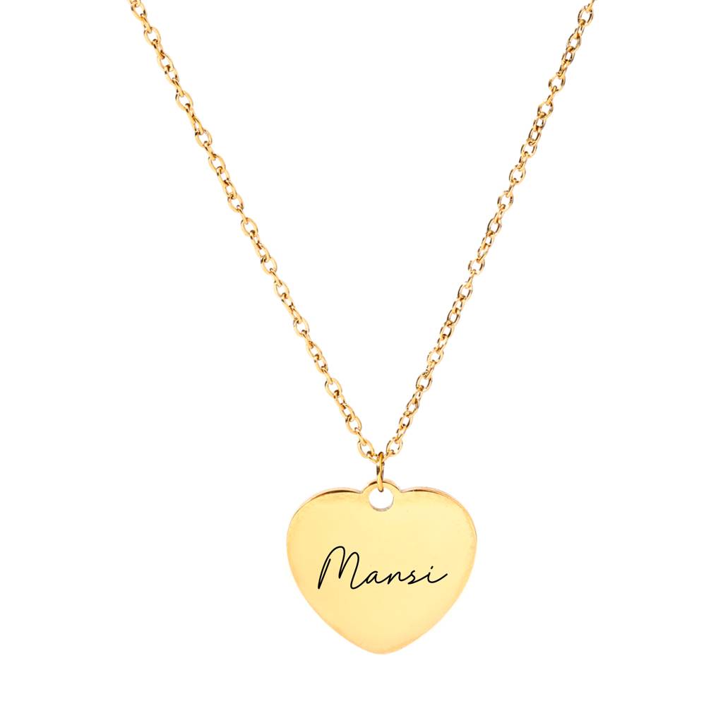 Cursive Heart Charm : NS14206-G