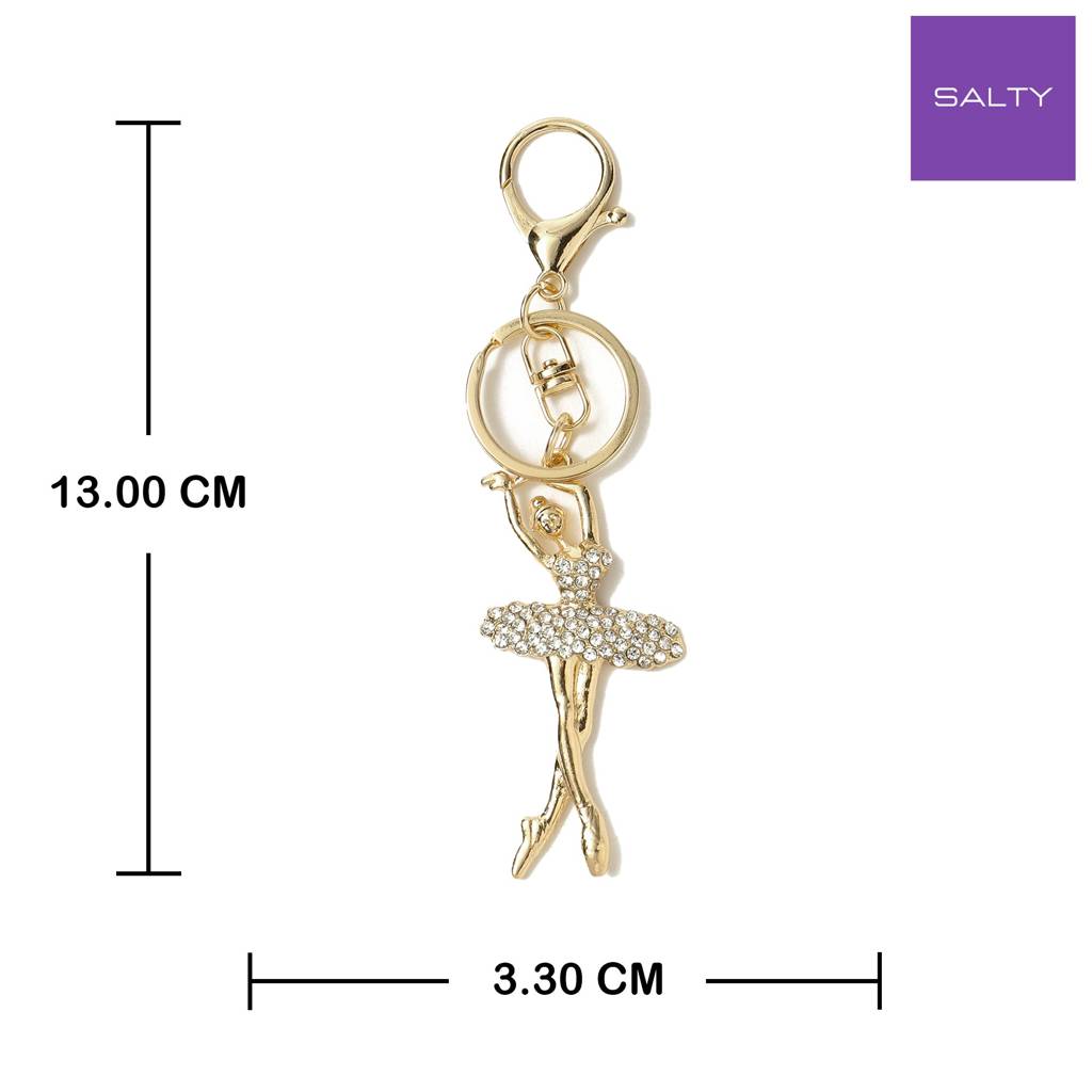 Ballerina Bag Charm : C-BG-0020-G-WH