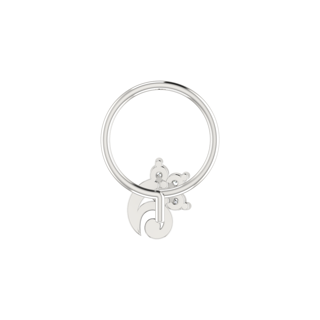 Avsar 9K Bis Hallmarked | Nosepin For Women/Girls |  Avno294 : AVNO294WC