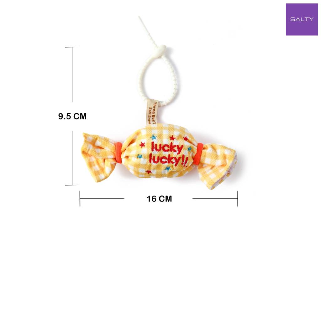 Sweet Mini Candy Bag Charm : C-BG-0090-YL-WH