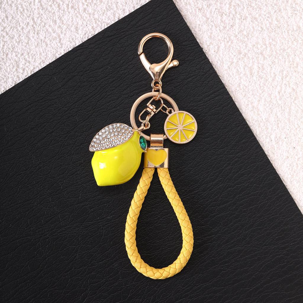 Zestie Lemon Bag Charm : C-BG-0043-G-YL