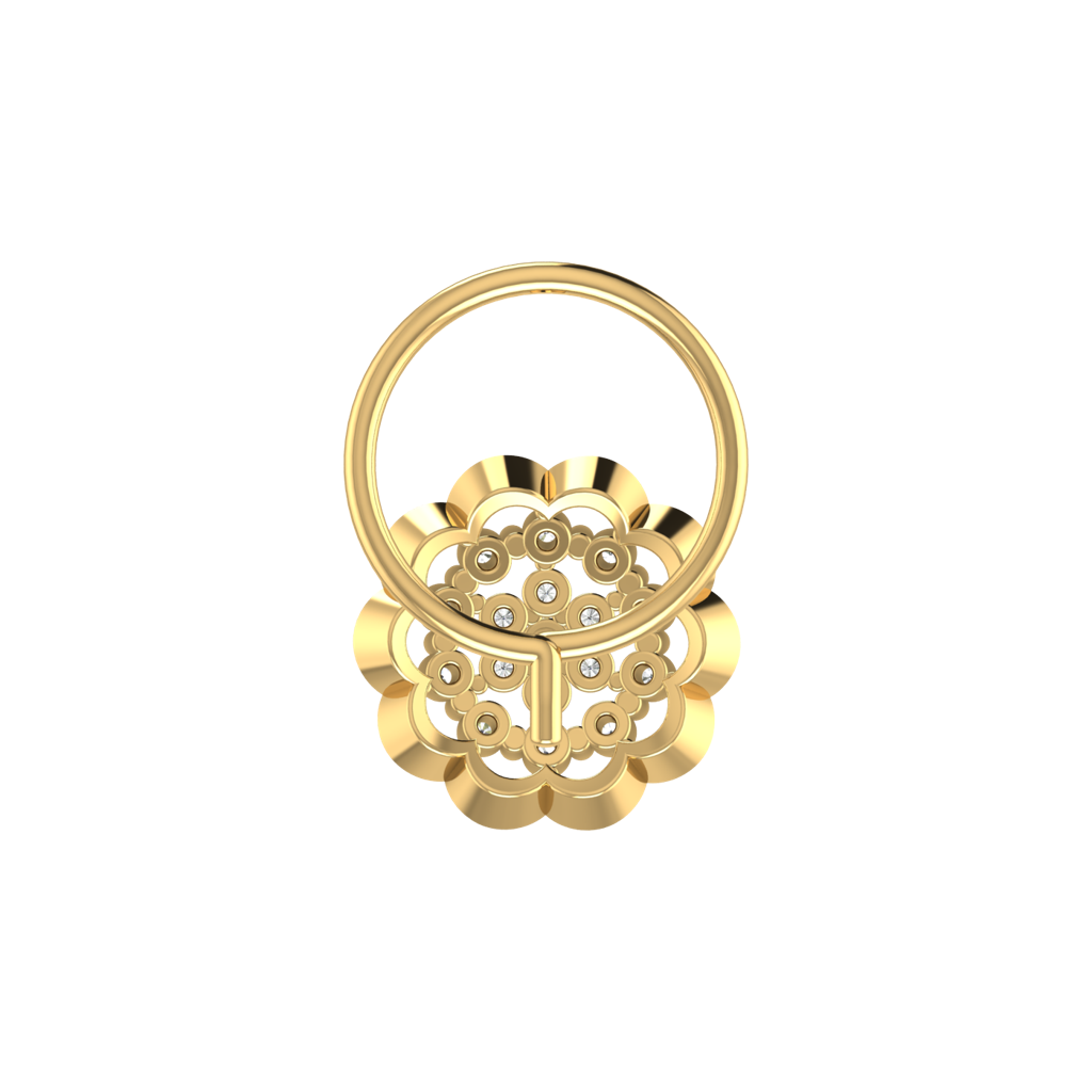 Avsar 9K Bis Hallmarked | Nosepin For Women/Girls |  Avno140 : AVNO140YC