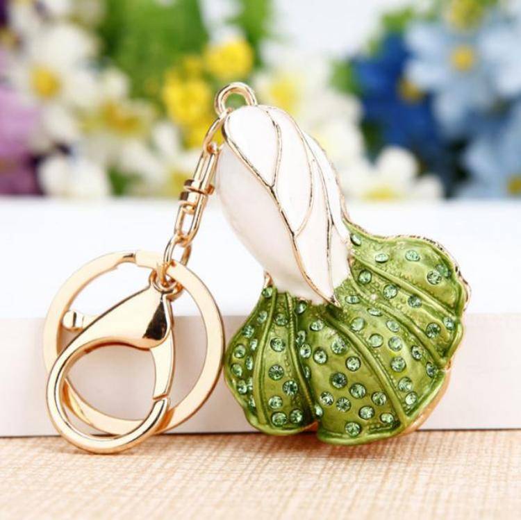 Cabbage Charm For Bag And Purse : C-BG-0049-G-WH
