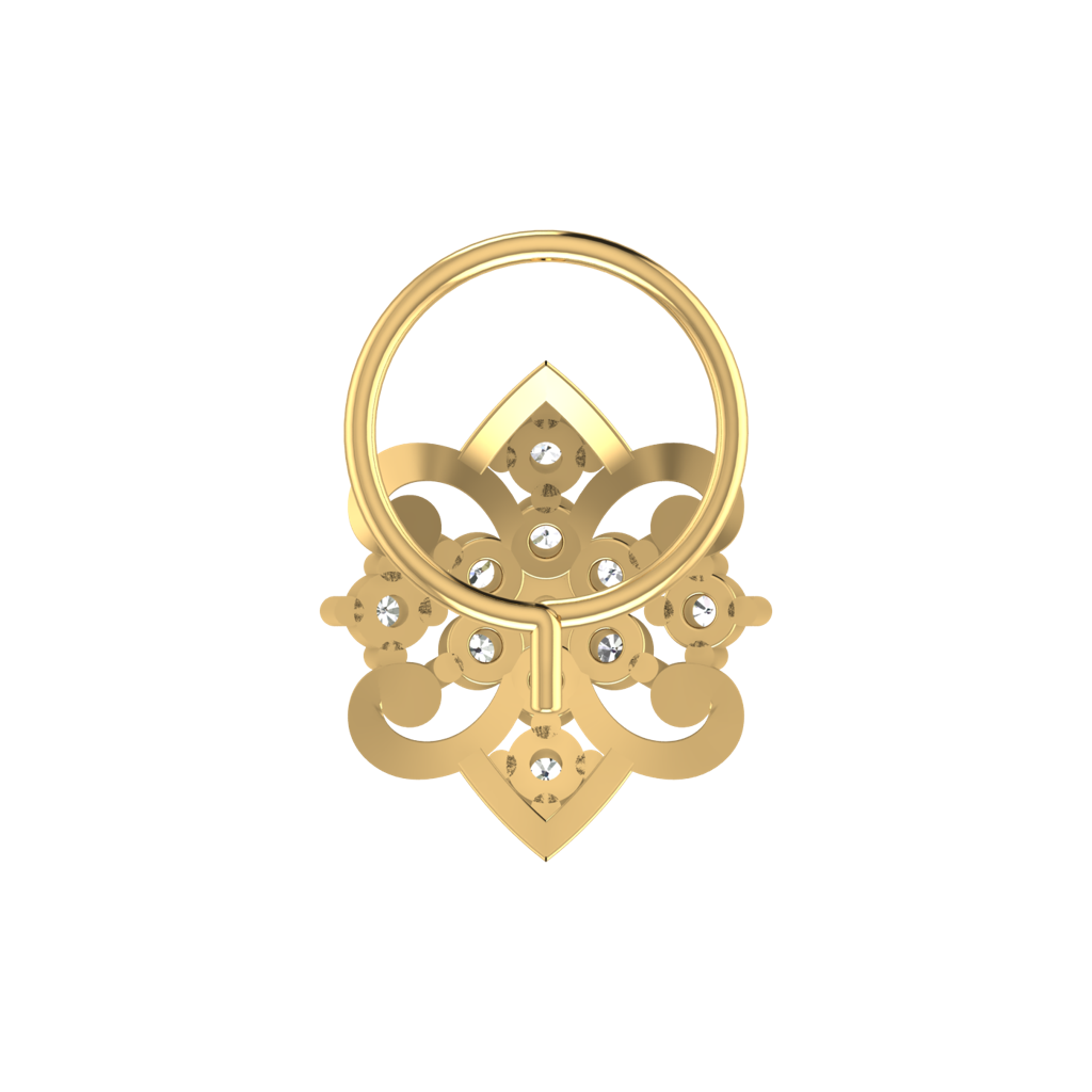 Avsar 9K Bis Hallmarked | Nosepin For Women/Girls |  Avno098 : AVNO098YC