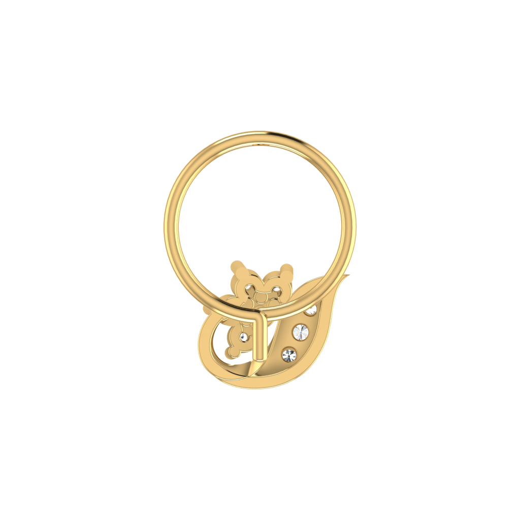 Avsar 9K Bis Hallmarked | Nosepin For Women/Girls |  Avno301 : AVNO301YC