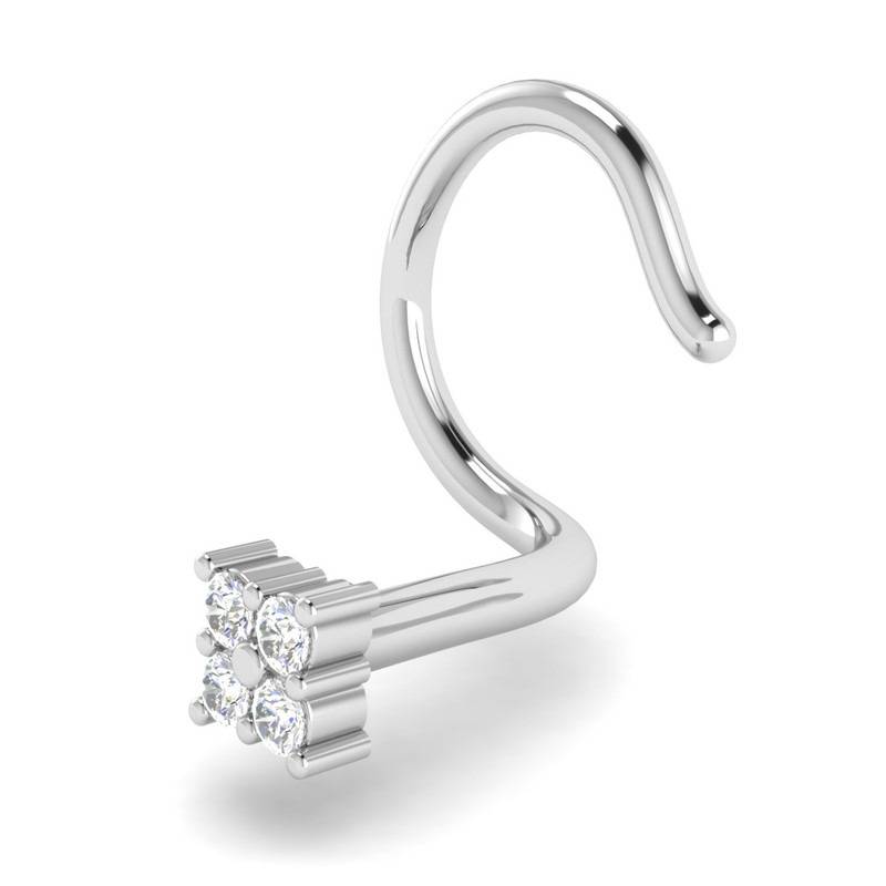 Avsar 9K Bis Hallmarked | Nosepin For Women/Girls |  Avno026 : AVNO026WC