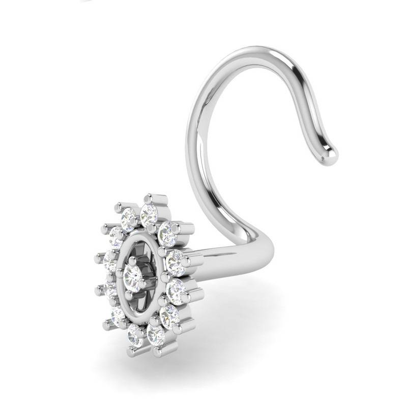Avsar 9K Bis Hallmarked | Nosepin For Women/Girls |  Avno036 : AVNO036WC