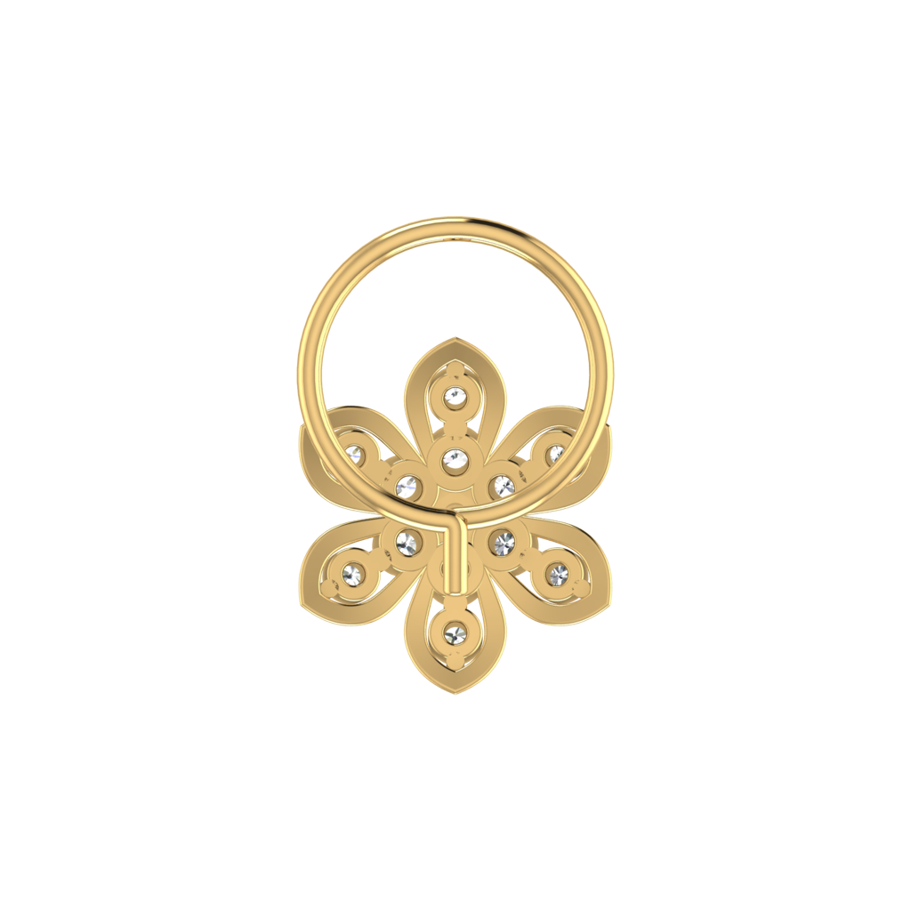 Avsar 9K Bis Hallmarked | Nosepin For Women/Girls |  Avno117 : AVNO117YC