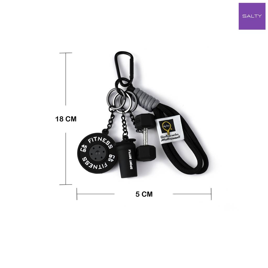 Mini Gym Buddy Bag Charm : C-BG-0096-BK