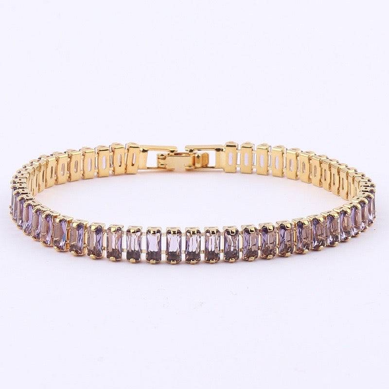 Wine Tennis Bracelet : BS11925