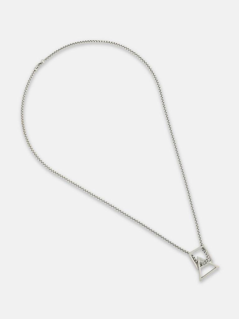 Men'S The Quad Pendant Necklace - Metallic Silver : FAPD1180