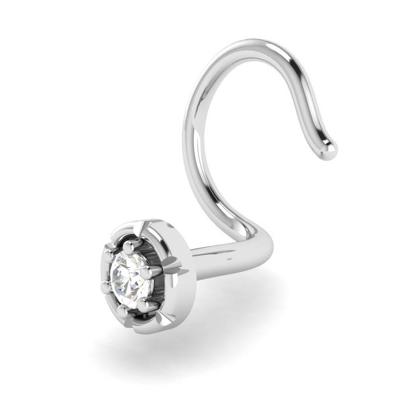 Avsar 9K Bis Hallmarked | Nosepin For Women/Girls |  Avno034 : AVNO034WC