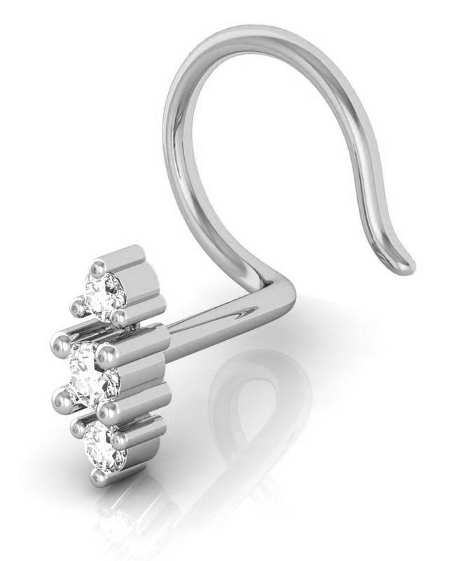 Avsar 9K Bis Hallmarked | Nosepin For Women/Girls |  Avno012 : AVNO012WC