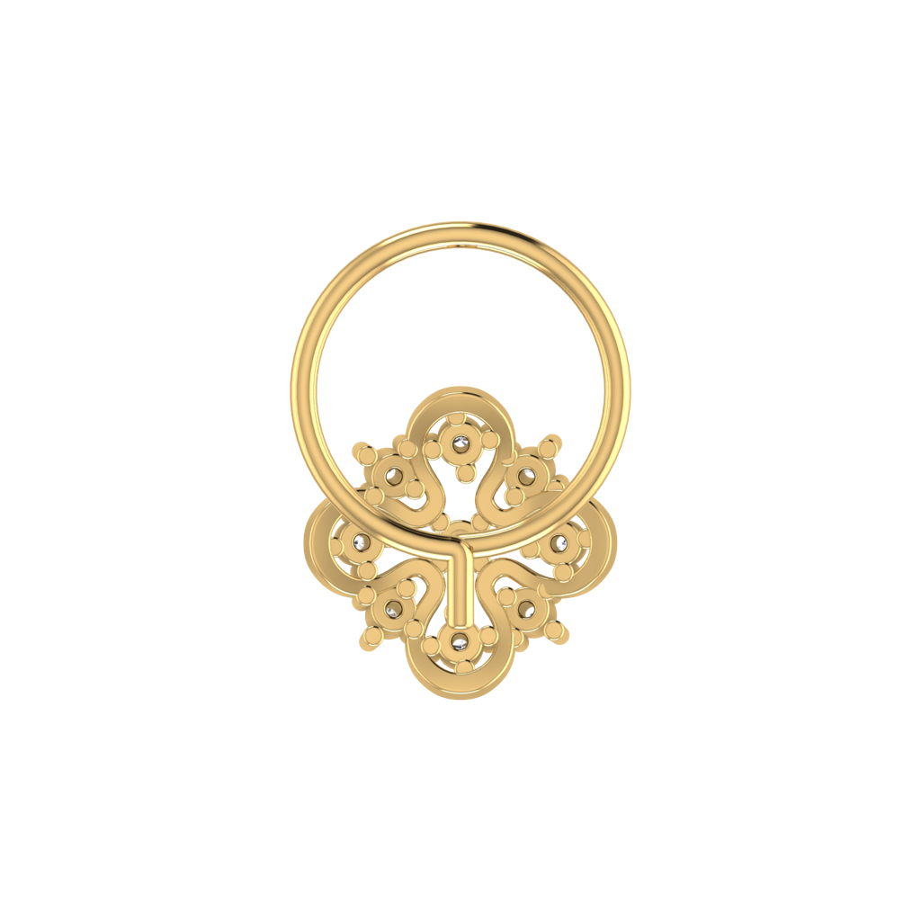 Avsar 9K Bis Hallmarked | Nosepin For Women/Girls |  Avno173 : AVNO173YC